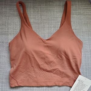 ✴️ NWT LULULEMON ALIGN TANK WITH BUILT IN SHELF BRA PADS ANCIENT COPPER BROWN 6